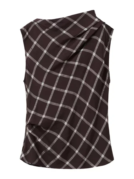 MANGO Top MARMOL roșu carmin / murdar alb