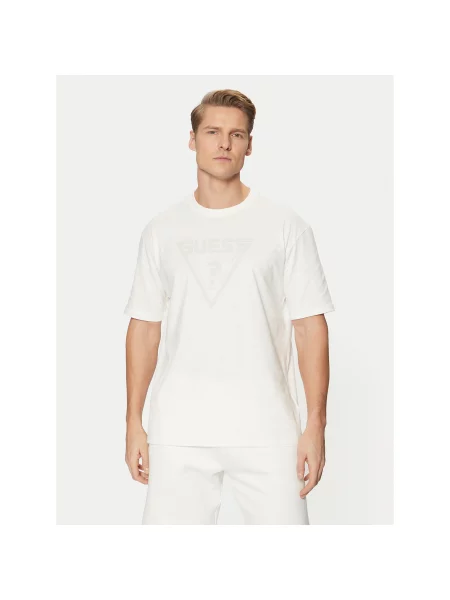 Guess T-shirt Overshirt Fit bijela