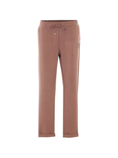Pantaloni Liu Jo cu paiete alergare roz