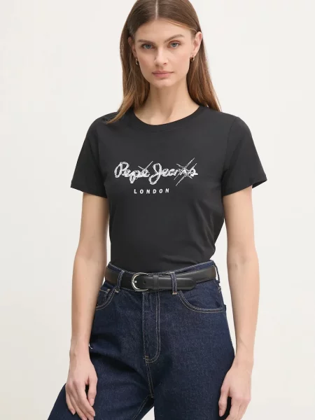 Tričko Pepe Jeans LETICIA černá
