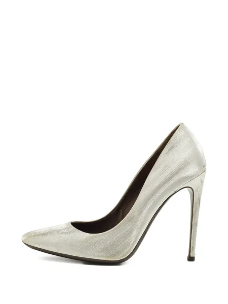 Pantofi cu toc Roberto Cavalli argintiu