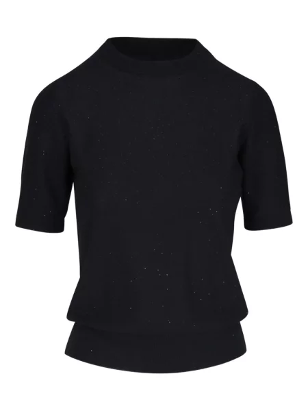 Top Kinross Cashmere din cașmir negru