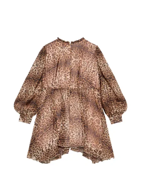 Sukienka dziecięca Roberto Cavalli brązowa