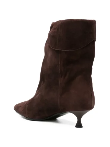 Botine Gisel B din piele de căprioară maro