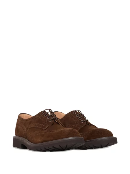 Brogues Tricker's cu șireturi din dantelă maro