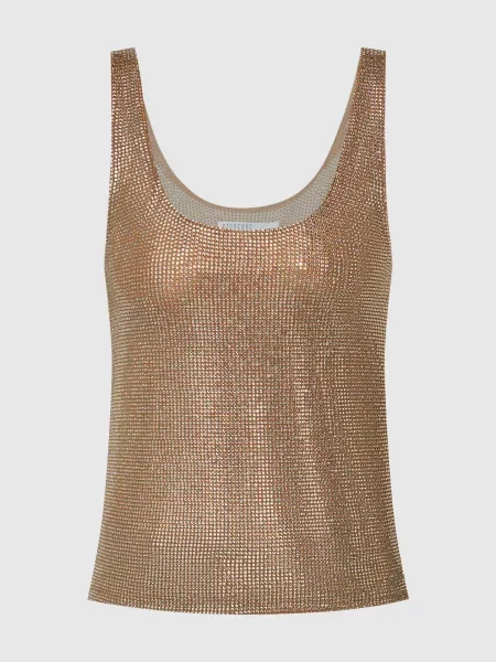 Золотистий топ в кристали Giuseppe Di Morabito Milano