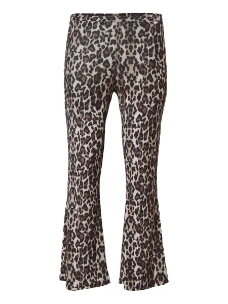 ONLY Carmakoma Tajice CARANNA ecru/prljavo / čokolada / crna bijela