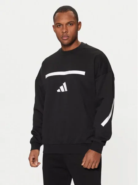 Adidas Majica dugih rukava Z.N.E. Crna bijela