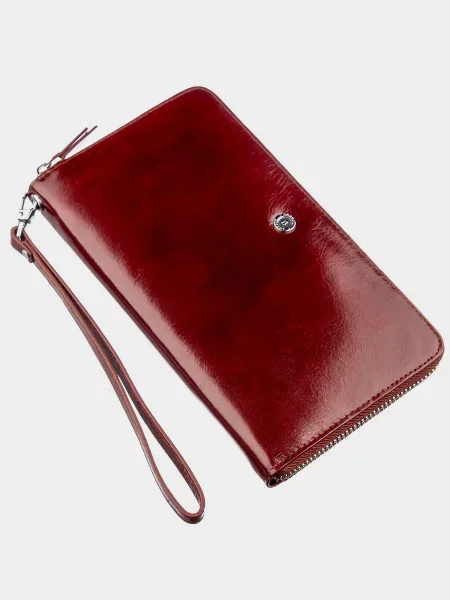 Кожаный кошелек Boston Leather Accessories коричневый