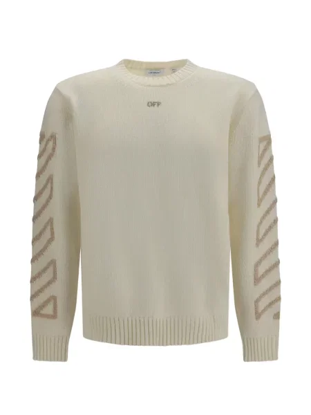 Pulover Off-white alb