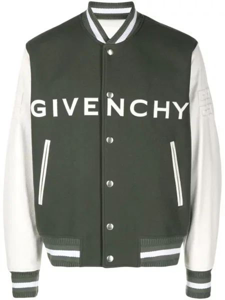 Geacă Givenchy cu broderie verde