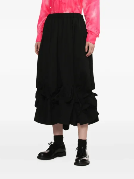 Миди пола Comme Des Garçons с волани до коляното черно