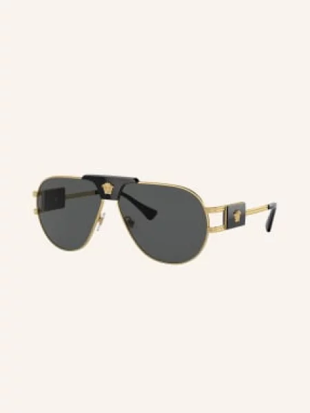 Stylowe okulary przeciwsłoneczne dla mężczyzn Versace żółte