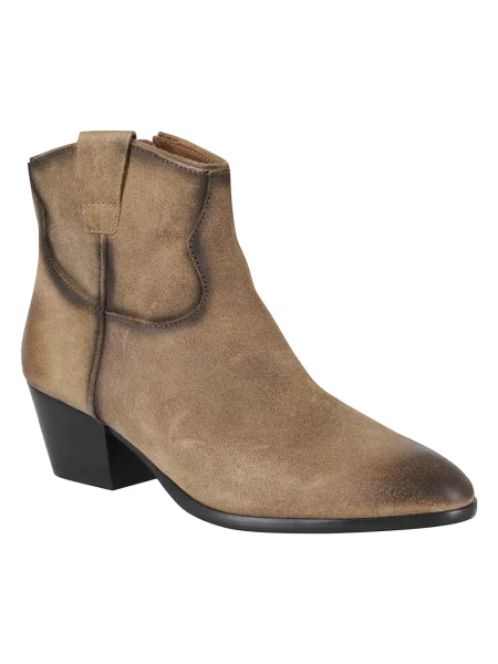 Buty do kostki Ash zamszowe brązowe
