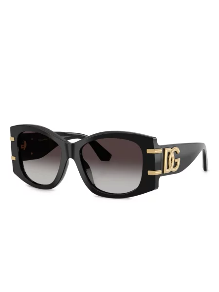 Ochelari de soare Dolce & Gabbana Eyewear cu imprimeu geometric negru