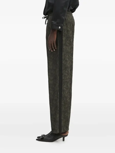Pantaloni Wales Bonner cu model floral cu imagine verde