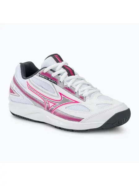 Дамски обувки за тенис Mizuno Break Shot 4 AC white / pink tetra / turbulence бяло
