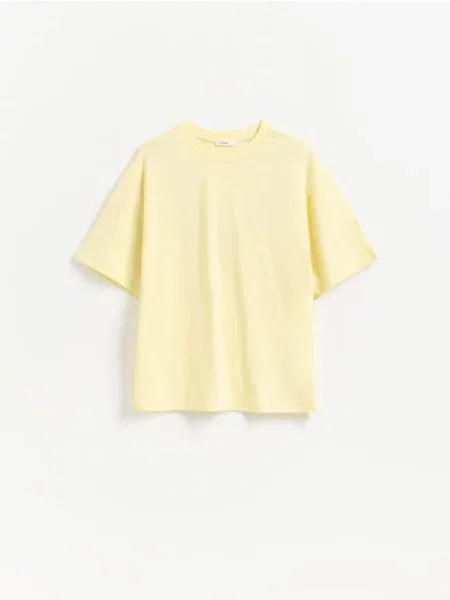 Reserved Tricou oversized cu conținut ridicat de galben