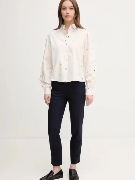 Сорочка United Colors of Benetton regular класичний комір бежевий