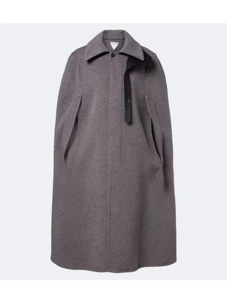 Geacă Bottega Veneta de lână gri
