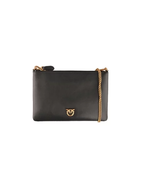 Rucsac Pinko din piele fără toc clasic negru