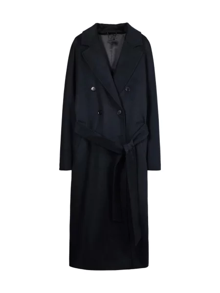 GOBI Cashmere Palton de primăvară-toamnă Women’s Double-Breasted Cashmere Coat' negru