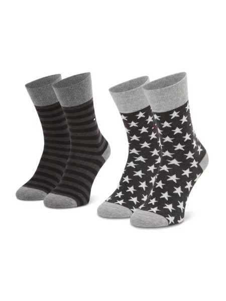 Skarpety długie Tommy Hilfiger szare