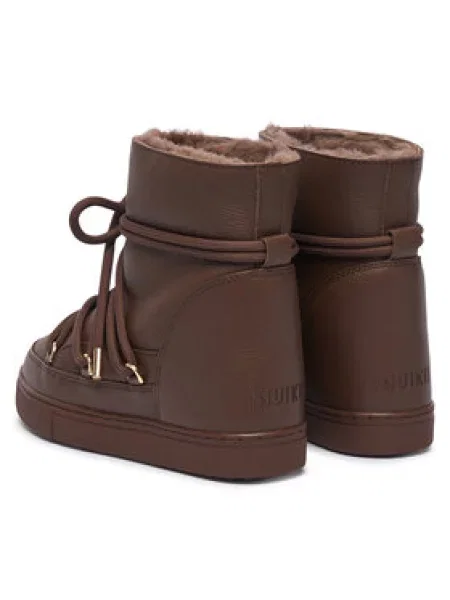 Inuikii Hótaposó Full Leather Wedge Sötétbarna