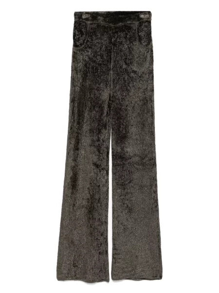 Pantaloni Aya Muse tricotate verde