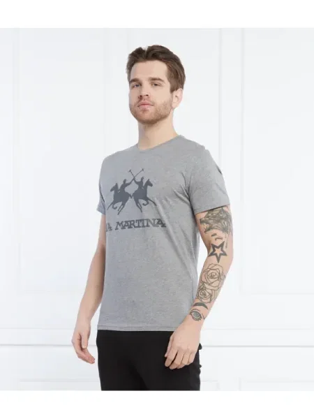 Tricou La Martina scurt gri