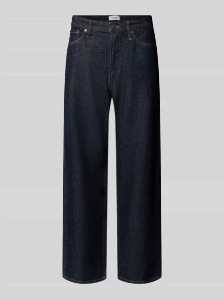 Jeansy o kroju wide fit z czystej bawełny model Alex' Jack & Jones niebieskie