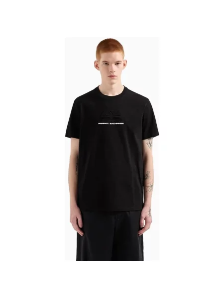 Koszulka Armani Exchange z logo czarna
