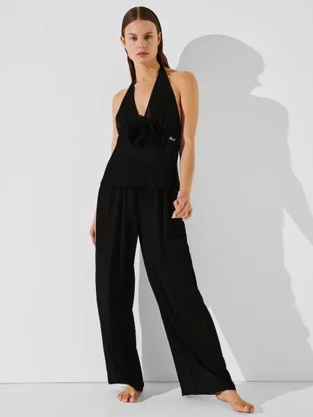 Hlače Karl Lagerfeld črna