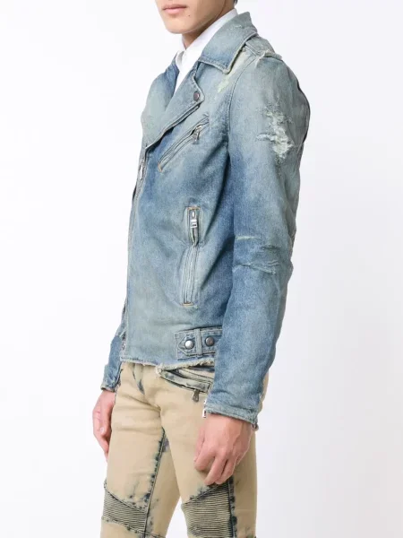 Geacă de blugi Balmain albastru