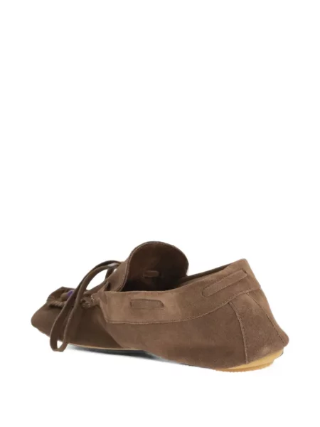 Loafers Anniel με κρόσσια καφέ
