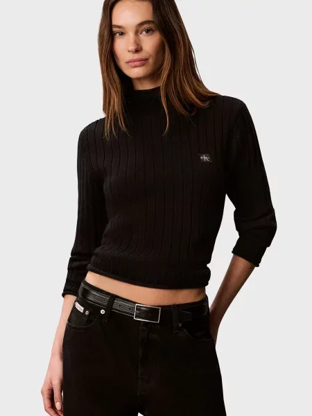 Водолазка Calvin Klein Jeans для гольфа черная