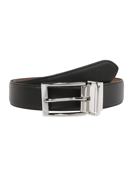 Kožený casual opasok Polo Ralph Lauren čierna