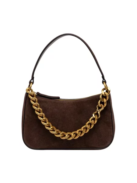 Twinset torebka hobo zamszowa brązowa