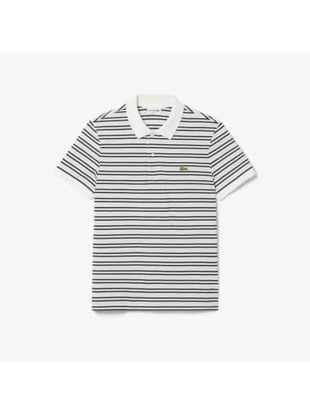 Lacoste Koszulka Polo W Paski Classic Fit szara