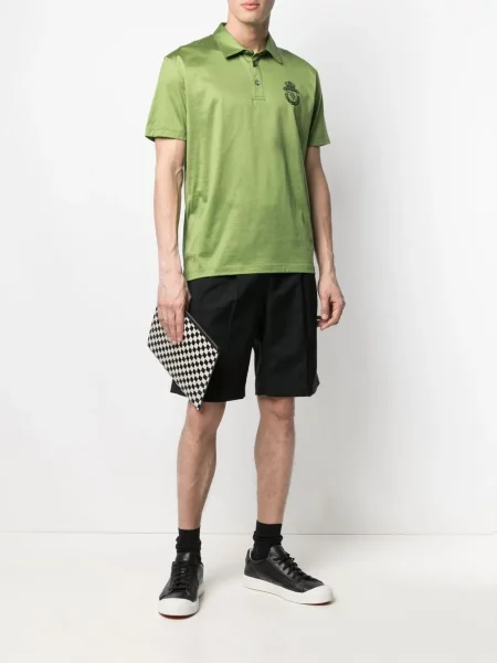 Polo Billionaire cu broderie verde
