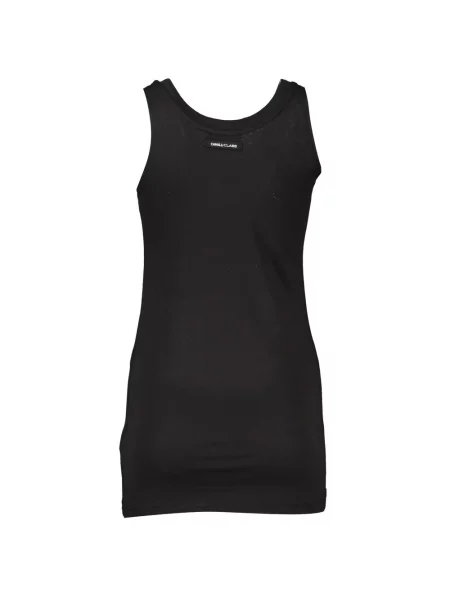 Top Cavalli Class z nadrukiem elegancki czarny