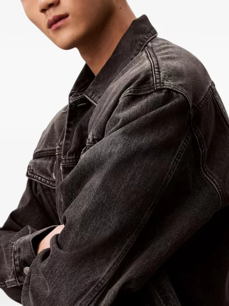 Geacă de blugi Calvin Klein Jeans negru