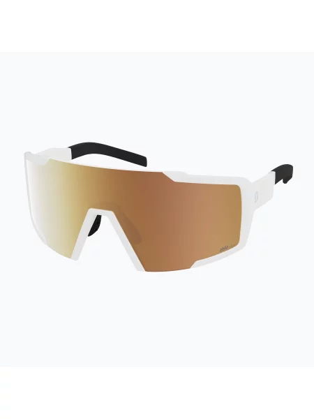 Слънчеви очила SCOTT Shield LS white matte/amp ls gold chrome бяло