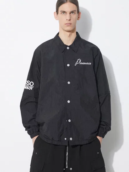 Μπουφάν PLEASURES Gypsy Coach Jacket μαύρο