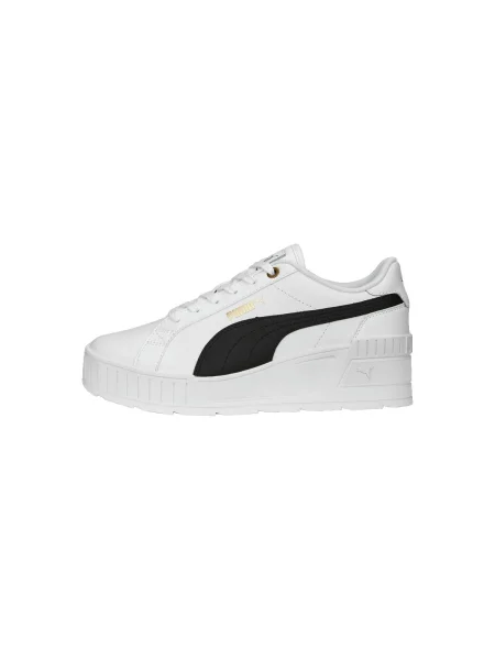 Pantofi Puma cu pană auriu