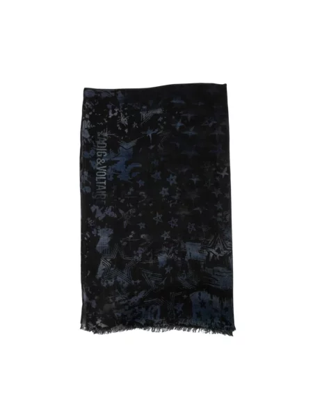 Szal Zadig & Voltaire wełniana czarna