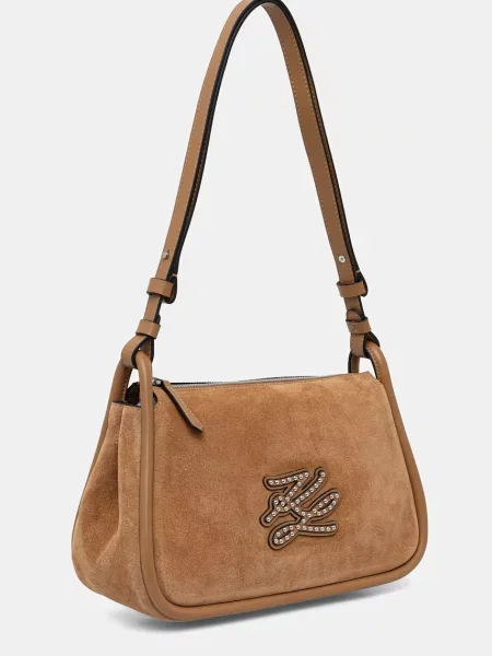 Karl Lagerfeld geantă crossbody pentru femei K/AUTOGRAPH bej