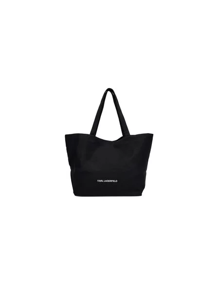 Vještački dijamant shopper torbica Karl Lagerfeld crna