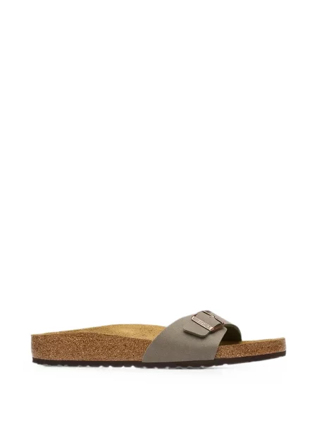 Papuci Birkenstock cu cataramă gri