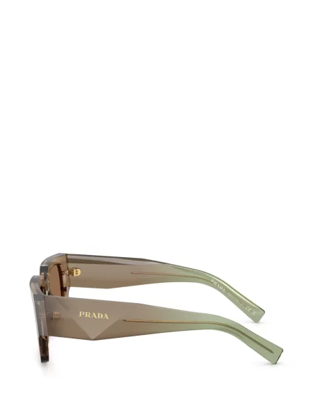 Ochelari de soare pătrați Prada Eyewear maro